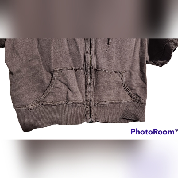 Vintage Distressed Crop Top, sz XL - Picture 3 of 5